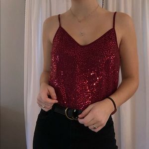 Sparkly tank top